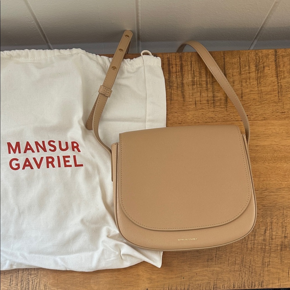 Mansur Gavriel Beige Crossbody Bag